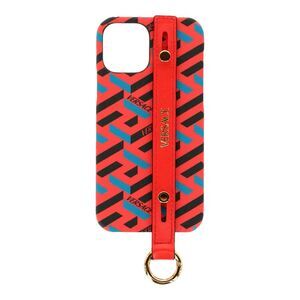 Versace Coated Canvas La Greca iPhone 12 Case Unisex-Adult